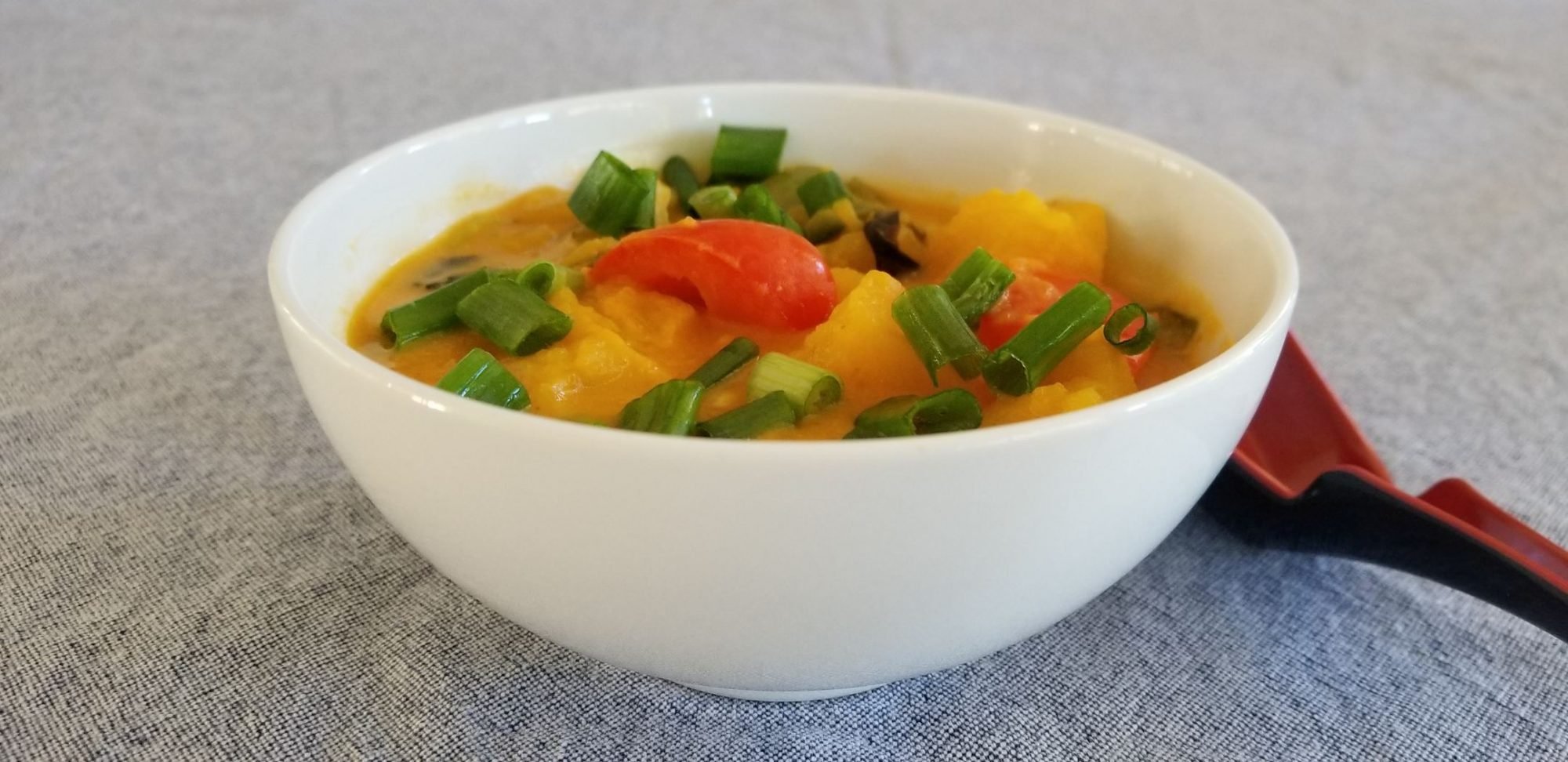 red thai pumpkin curry